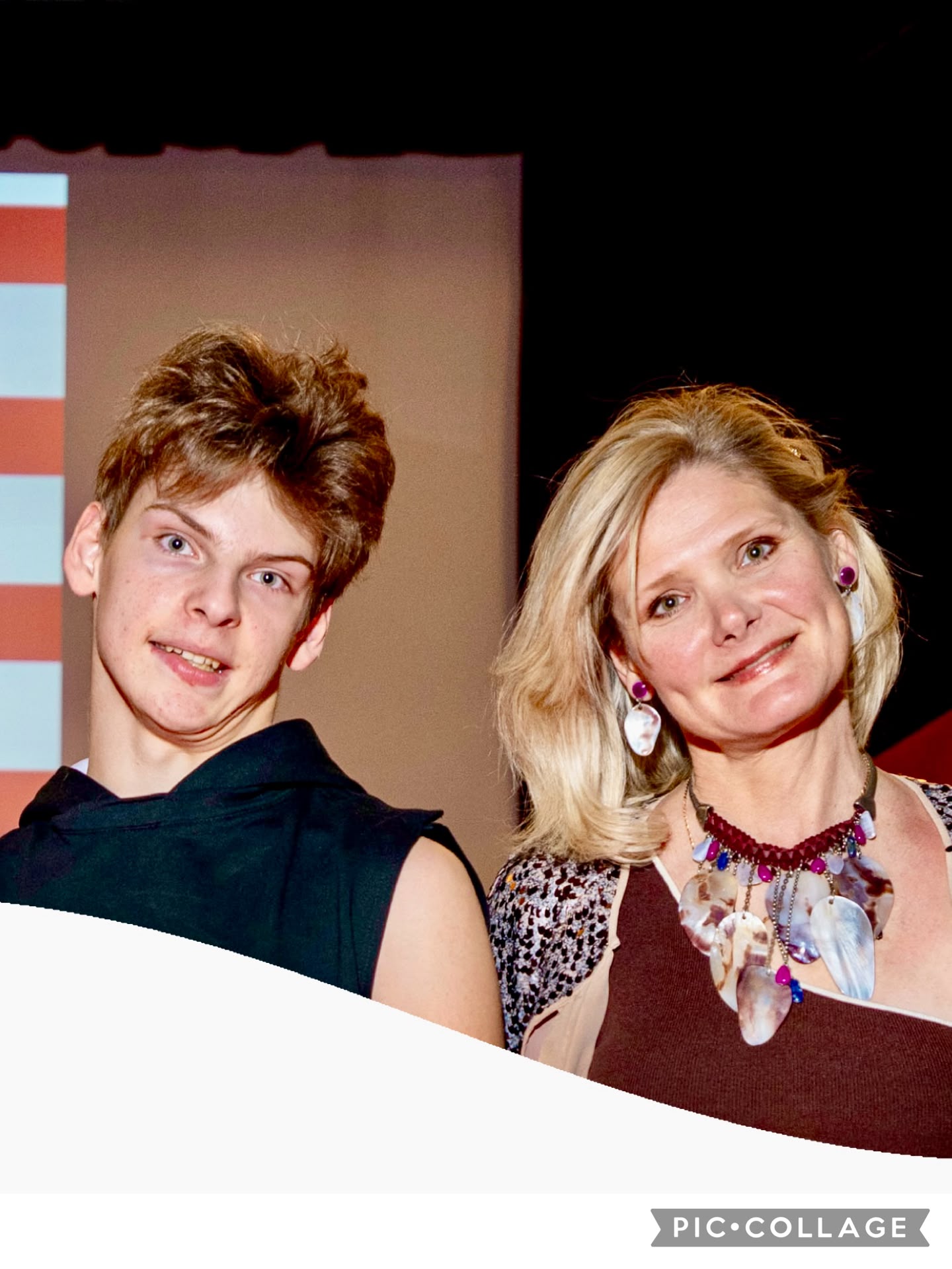 Marc et sa maman, à l'hôpital.